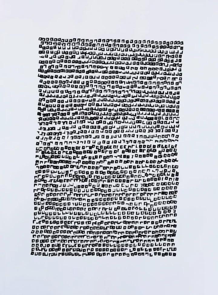 o. T. / Zeichnung / Filzstift auf Papier / 100 x 70 cm / 2021